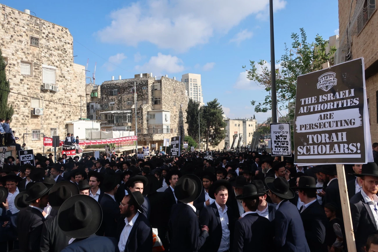 Les ultra-orthodoxes vent debout Palestine Israël 