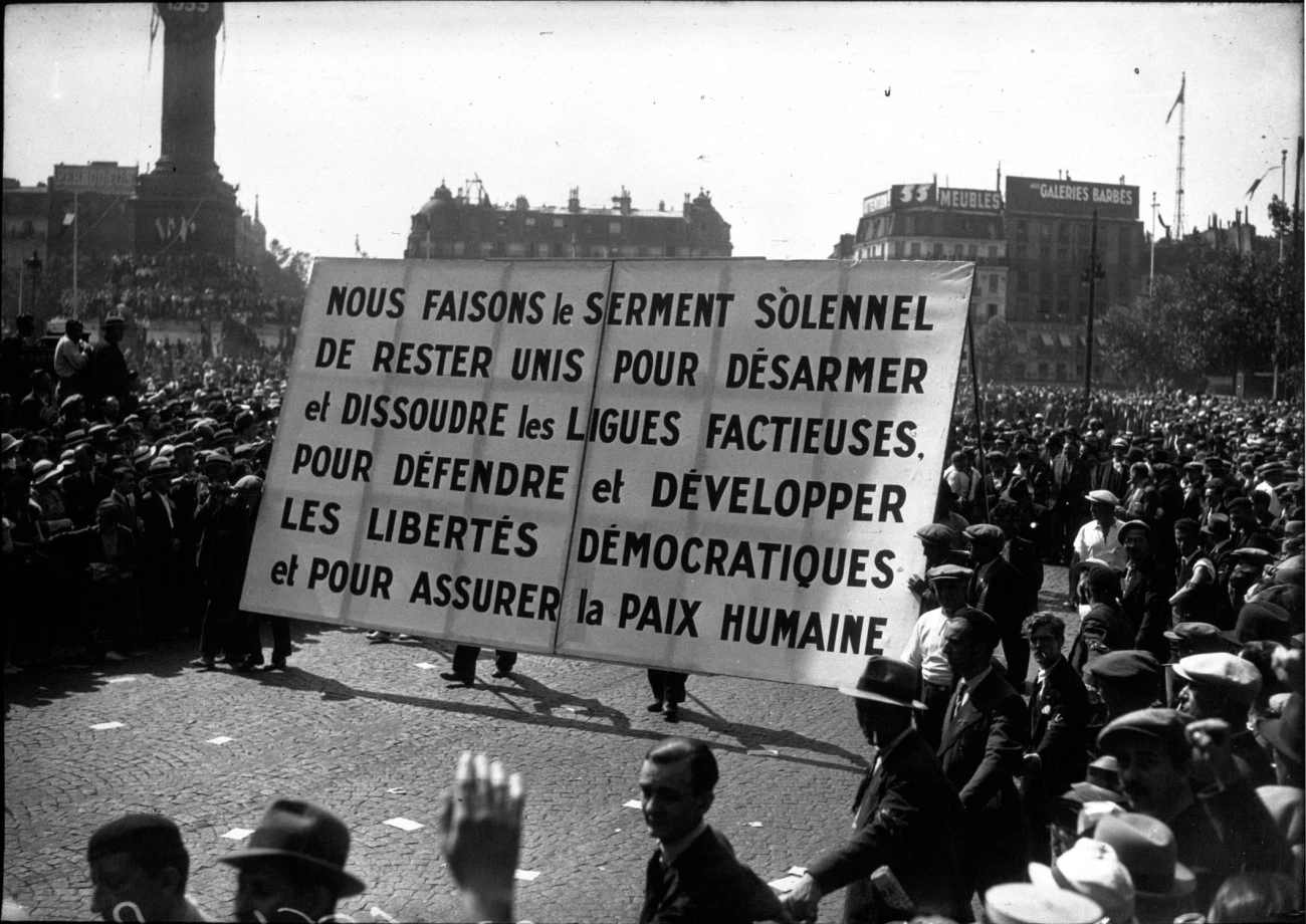 1936, le Front populaire et les travailleurs Luttes PCF Syndicalisme Front populaire 