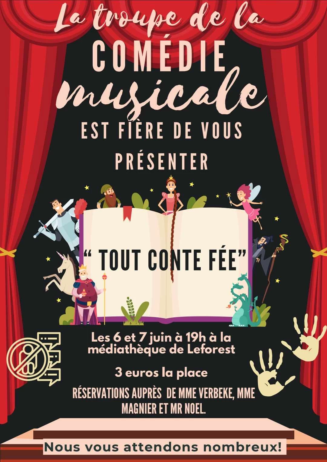  La troupe de comédie musicale du collège sur la scène de la médiathèque les 6 et 7 juin École Éducation Théâtre 